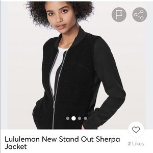 Lululemon Sherpa jacket, size 6